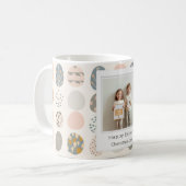 Trendy Pastel Easter Photo Mug | Personalized Kaffeetasse (Vorderseite Links)