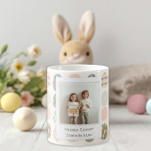 Trendy Pastel Easter Photo Mug | Personalized Kaffeetasse