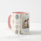 Trendy Pastel Easter Photo Mug | Personalized Tasse (Vorderseite Links)