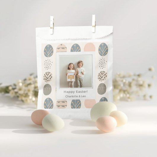 Trendy Pastel Easter Photo | Personalized Geschenktütchen