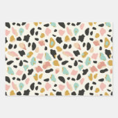Trendy Pastel Leopard Spots Geschenkpapier Set (Vorderseite 3)