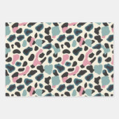 Trendy Pastel Leopard Spots Geschenkpapier Set (Vorderseite 2)