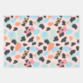 Trendy Pastel Leopard Spots Geschenkpapier Set (Vorderseite)