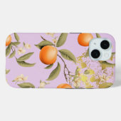 Trendy Pastel Mauve, Apricot Frucht und Chic Gold Case-Mate iPhone Hülle (Rückseite (Horizontal))