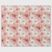 Trendy pastel pink and gold watercolor gift wrap geschenkpapier (Flach)