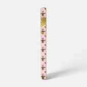 Trendy Pastel Pink Bee Matrix Christian Queen Bee Samsung Galaxy Hülle (Linke Seite)