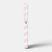 Trendy Pastel Pink Zickzack Dotty Personalisiert Case-Mate iPhone Hülle (Rückseite / Links)