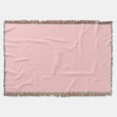 Trendy Pastel Rose Solid Color Decke (Vorderseite)