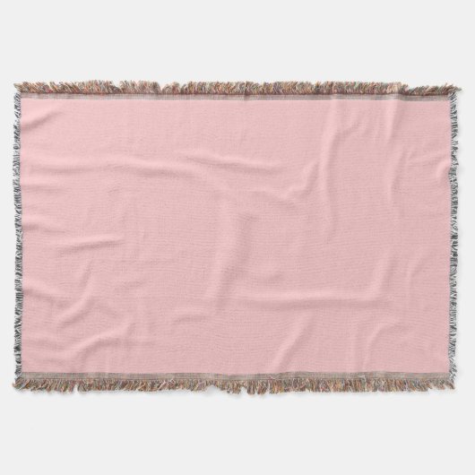 Trendy Pastel Rose Solid Color Decke (Vorderseite)