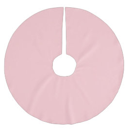 Trendy Pastel Rose Solid Color Polyester Weihnachtsbaumdecke