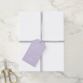 Trendy - Pastel Violet - Snowflake Geschenketikett Geschenkanhänger (Mit Garn)