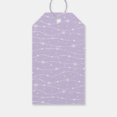 Trendy - Pastel Violet - Snowflake Geschenketikett Geschenkanhänger (Rückseite)