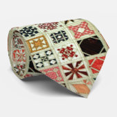 Trendy Patchwork Quilt-Krawatte mehrfarbig Krawatte (Gerollt)