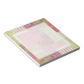Trendy Patchwork Quilt Notizblock (angewinkelt)