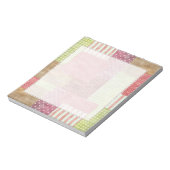 Trendy Patchwork Quilt Notizblock (Rotiert)