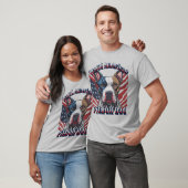 Trendy Patriotic Proud American Pitbull Vater T-Shirt (Unisex)