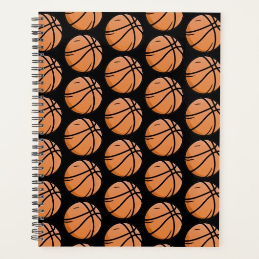Trendy Pattern Basketball-Spieler und Trainer schw Planer (Vorderseite)