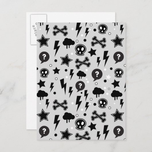 Trendy Pattern Postkarte (Vorne/Hinten)