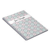 Trendy patterns of pastel gray, pink and blue  notizblock (Rechte Seite)