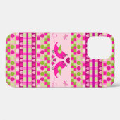 Trendy Patterns und Love Birds Case-Mate iPhone Hülle (Rückseite (Horizontal))
