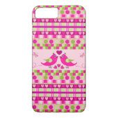 Trendy Patterns und Love Birds Case-Mate iPhone Hülle (Rückseite)