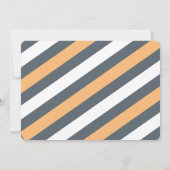 Trendy Peach & Gray Save the Date (Rückseite)