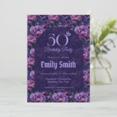 Trendy Peonies Accent Birthday Party Einladung (Stehend Vorderseite)