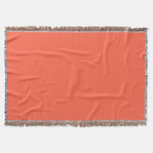 Trendy Persimmon Solid Color | Klassisch | elegant Decke (Vorderseite)