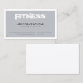 Trendy Personal Trainer Fitness Beruflich Schlicht Visitenkarte (Vorne/Hinten)