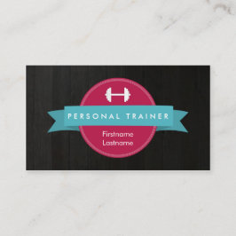 Trendy Personal Trainer Fitness Business Cards Visitenkarte