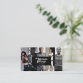 Trendy Personal Trainer Fitness Photo Collage Visitenkarte (Stehend Vorderseite)