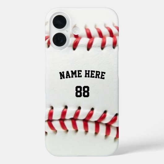 Trendy Personalisiert Baseball Name und Nummer Case-Mate iPhone Hülle (Rückseite)