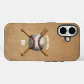 Trendy Personalisiert Baseball Name und Nummer Case-Mate iPhone Hülle (Rückseite (Horizontal))