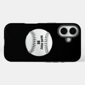 Trendy Personalisiert Baseball Name und Nummer Case-Mate iPhone Hülle (Rückseite (Horizontal))