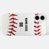 Trendy Personalisiert Baseball Name und Nummer Case-Mate iPhone Hülle (Rückseite (Horizontal))