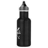 Trendy Personalisiert Baseball Name und Nummer Edelstahlflasche (Rechts)