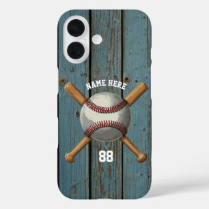 Trendy Personalisiert Baseball Name und Nummer Hol iPhone 16 Hülle