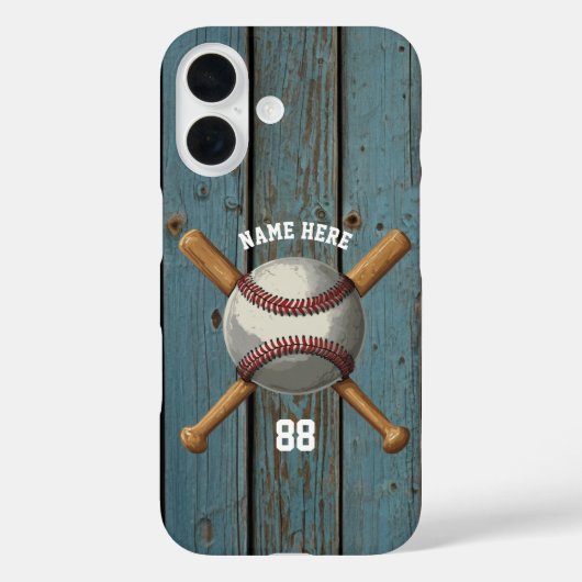 Trendy Personalisiert Baseball Name und Nummer Hol Case-Mate iPhone Hülle (Rückseite)