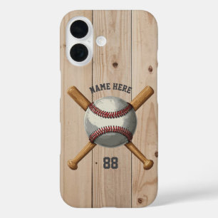 Trendy Personalisiert Baseball Name und Nummer Hol iPhone 16 Hülle