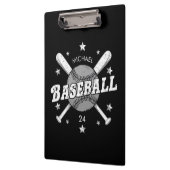 Trendy Personalisiert Baseball Name und Nummer Klemmbrett (Links)