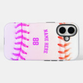 Trendy Personalisiert Baseball Name und Nummer mäd Case-Mate iPhone Hülle (Rückseite (Horizontal))
