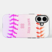 Trendy Personalisiert Baseball Name und Nummer mäd Case-Mate iPhone Hülle (Rückseite (Horizontal))