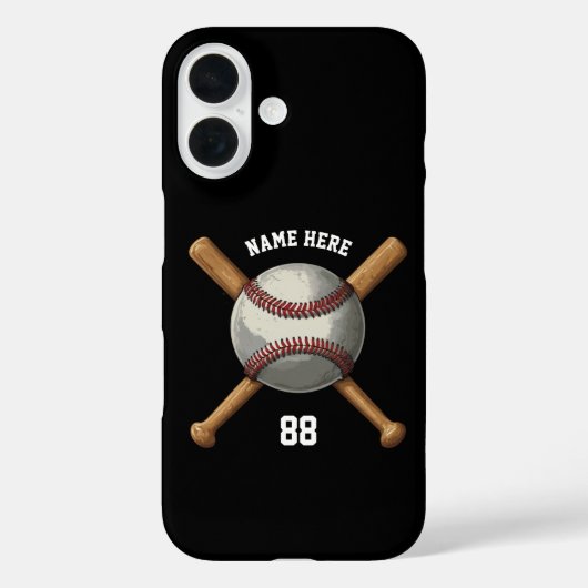 Trendy Personalisiert Baseball Name und Nummer Sch Case-Mate iPhone Hülle (Rückseite)