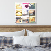 Trendy Personalisiert Foto Collage Leinwanddruck (Insitu (Schlafzimmer))