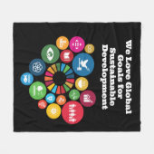 Trendy Personalisiert Gifts Fleecedecke (Vorderseite (Horizontal))