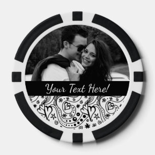Trendy Personalisiert Hearts und Liebe Doodle Must Pokerchips