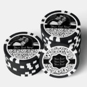 Trendy Personalisiert Hearts und Liebe Doodle Must Pokerchips (Stapel)