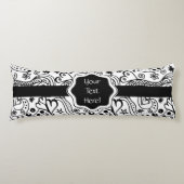 Trendy Personalisiert Hearts und Liebe Doodle Must Seitenschläferkissen (Vorderseite)