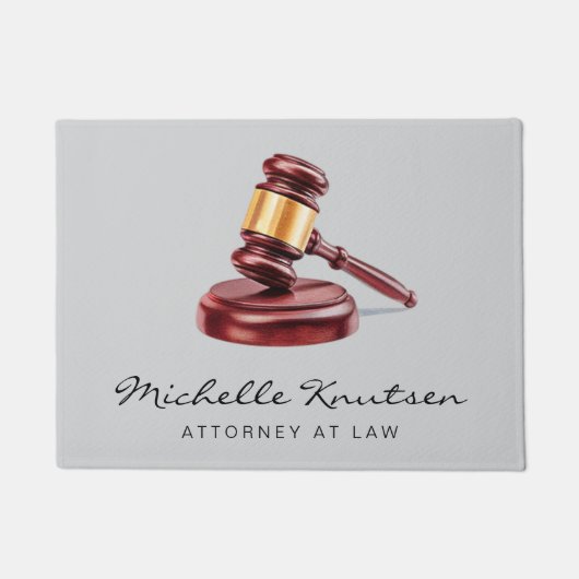 Trendy Personalisiert Lawyer Attorney at Law Fußmatte (Vorderseite)