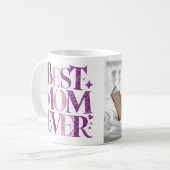 Trendy Personalisiert Mama Foto Beste Mama je Kaffeetasse (Vorderseite Links)